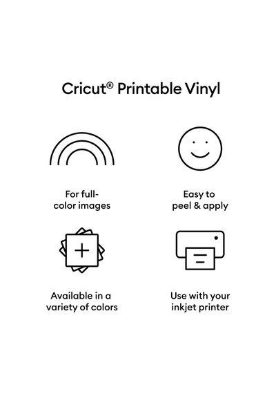 Cricut Baskılı Vinil A4 10 Adet