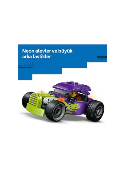 LEGO® City Hot Rod Yarış Arabası Oyuncağı 60485 - 5 Yaş ve Üzeri Çocuklar İçin Sürücü Minifigürlü Oyuncak Yapım Seti (81 Parça)