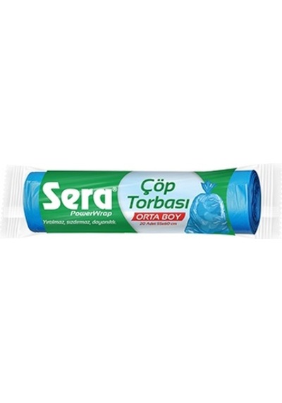 Sera Ekonomik Orta Boy Çöp Torbası Mavi 55 x 60 CM
