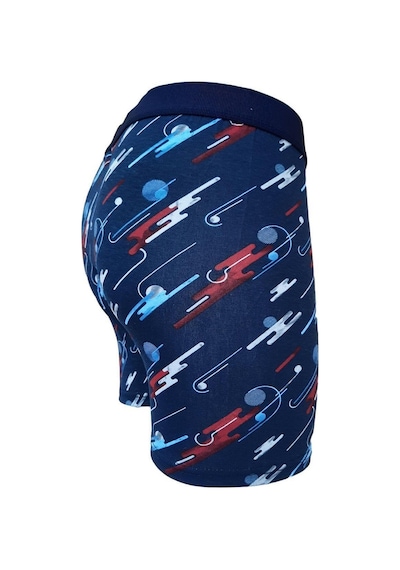 Tutku Erkek Desenli Likralı Pamuklu Boxer 5Li Paket 001