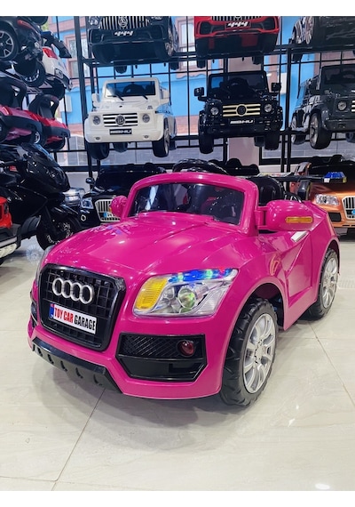 Audi Çocuk Araç Gereçleri Pembe Renk 12 Volt Akülü Araba 0-6 Yaş Mor