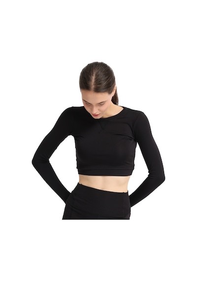 Sportive Mahave Cropped Top Kadın Siyah Antrenman T-shirt 25kk1045-syh 1776166 SIYAH
