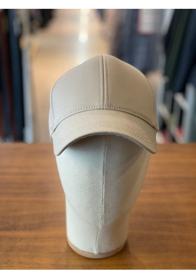 Hamze Düz Basic Pamuklu Unisex Cap Şapka Bej