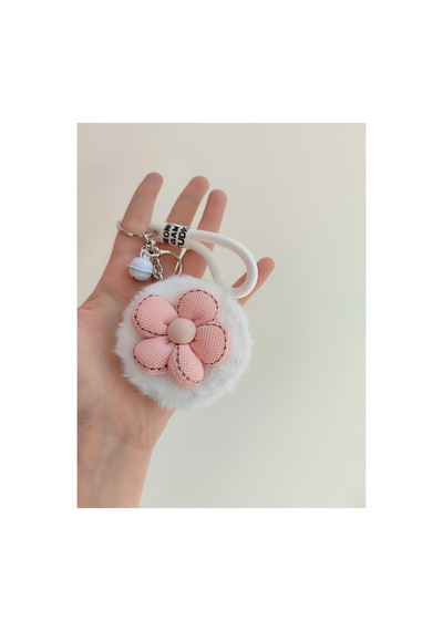 Peluş Çift Taraflı Şık Ayna Beyaz Beyaz