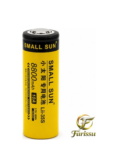 Small Sun 26800 Şarj Edilebilir Pil 3.7v 8800mah 10a Yüksek Performanslı El Feneri Uyumlu Lityum Batarya