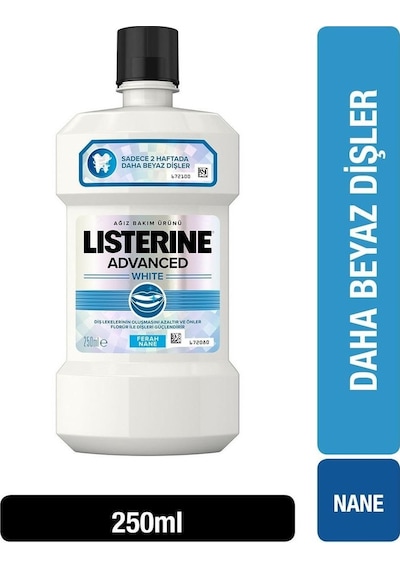 Listerine Advanced White Nane Aromalı Ağız Bakım Suyu 250 ML