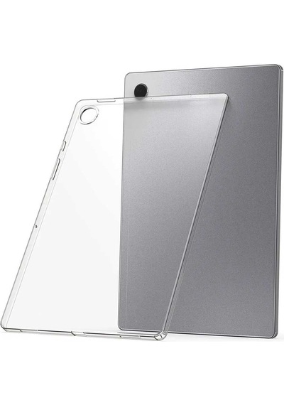 Samsung Galaxy Tab A8 X200 X205 Uyumlu 10,5 İnç Şeffaf Silikon Tablet Kılıfı Arka Kapak