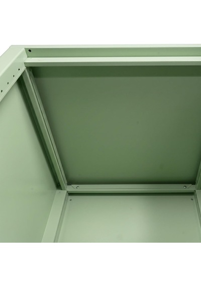 Ziglat 1110 Serisi Kilitli Metal Home Office Dolabı Metal Kapaklı Yeşil 450x1050x450 Mm