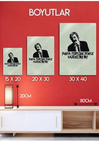 Müslüm Gürses, Baba - Dekoratif Metal Tablo, Arabesk