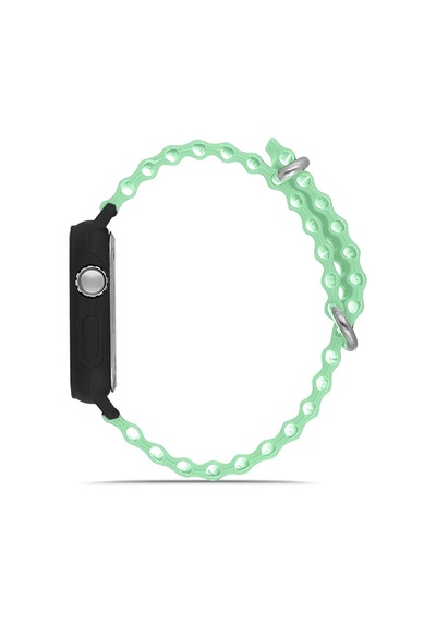 Turkuaz Silikon Unisex Dijital Led Kol Saati Apwr033309