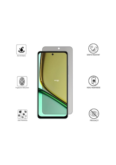 Realme 12 Lite İle Uyumlu Hayalet Ekran Koruyucu Şeffaf