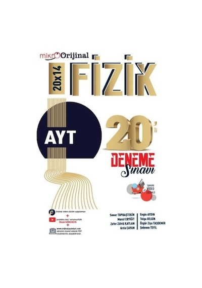 Orijinal Mikro Ayt Fizik 20 Li Deneme Sınavı