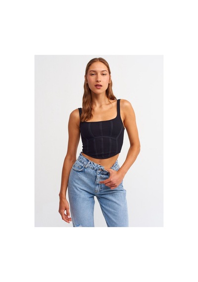Rouge Basıc Dlv 3793 Korse Top Siyah