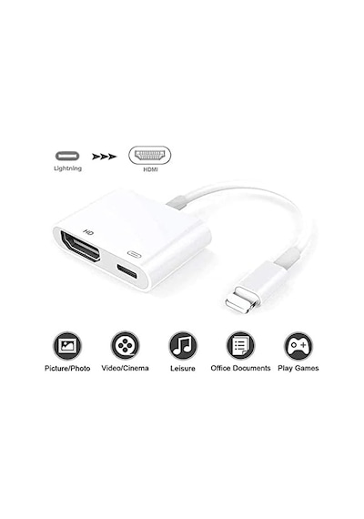 L8-hl Apple İphone İpad Lightning To 4k 1080p Hd Hdmı Lightning Pd Çevirici Hub Adaptör