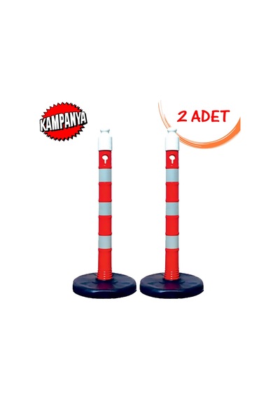 Dubalı Uyarı Dikmesi Dikme Bariyer Ağırlıklı Reflektörlü Duba
