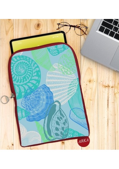 Bk Gift Deniz Kabukları Tasarımlı Taşınabilir Koruyucu Tablet Kıl (526059729)
