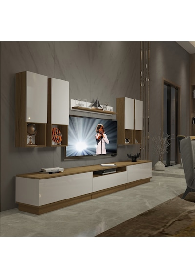 Decoraktiv Trendstyle 8das Mdf Tv Ünitesi Tv Sehpası Pera - Beyaz
