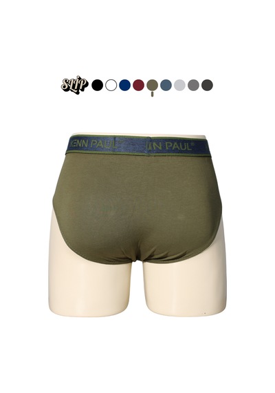 Kp Erkek Düz Pamuklu Haki Boxer Slip Boxer Haki