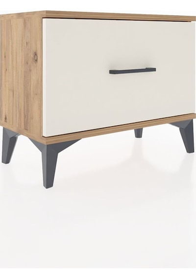 Arges Komodin Tek Çekmeceli 60x30x48 Çam-aytaşı Atlas Çam