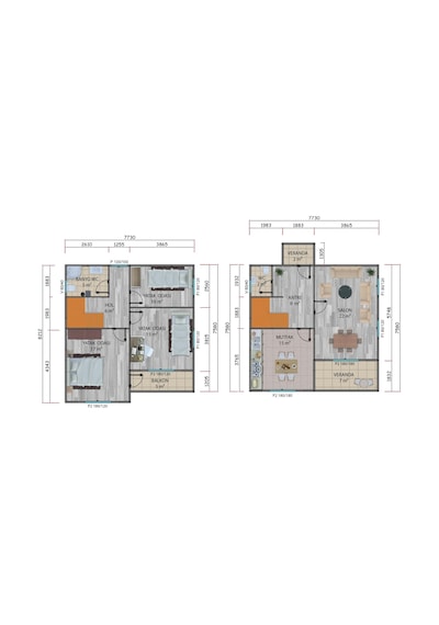 122 M2 Çift Katlı Prefabrik Ev