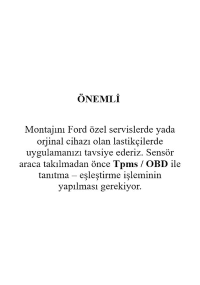 Ford Focus Lastik Basınç Sensörü 433mhz 2011-2018 1 Adet