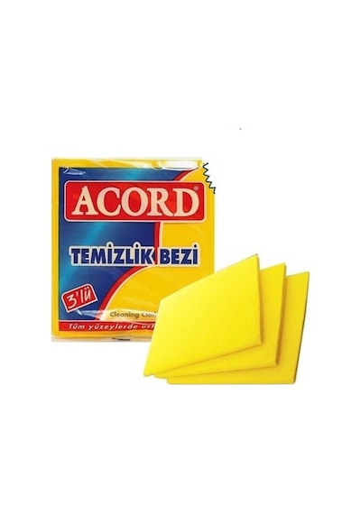 Temizlik Bezi 35x40 Cm 3'lü Sarı Royaleks-nrx-f547