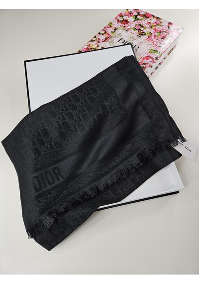 Cd Desen Kaşmir İpek Şal Silk Scarfs Hijab İthal Ürün Siyah