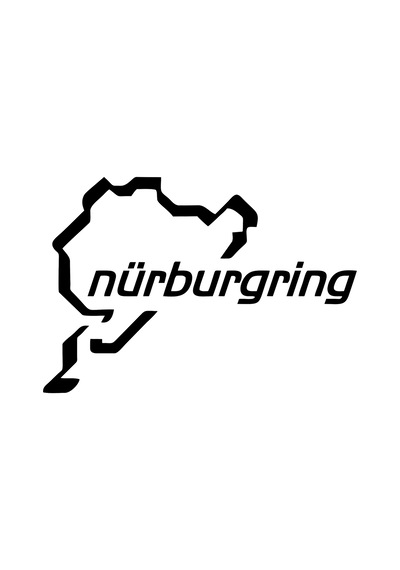 Nürburgring Oto Sticker ,araba Sticker 20x14 Cm