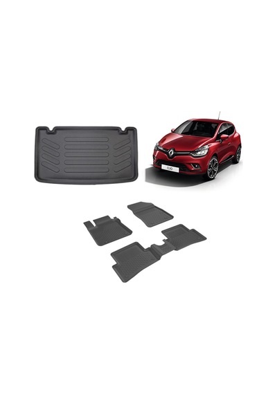 Renault Clio 4 2012-2019 4.5D Sahler Paspas Ve Rizline 3D Bagaj