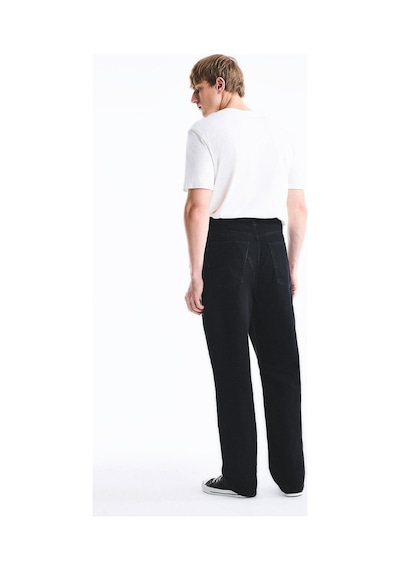 Defacto Baggy Fit Normal Bel Geniş Paça Jean Pantolon F2985ax26aunm40 Siyah-nm40