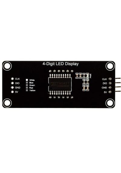 Noktalı 4 Digit Led Display Saat Modül Tm1637 - Beyaz