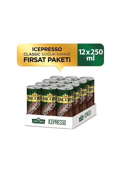 Jacobs Icepresso Classıc 250 Ml Soğuk Kahve X 12 Adet Hazır