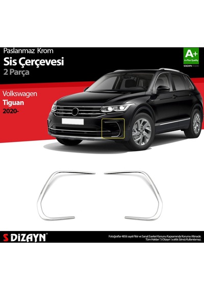 S-Dizayn  Volkswagen Tiguan Krom Sis Çerçevesi 2 Prç. 2020 Üzeri