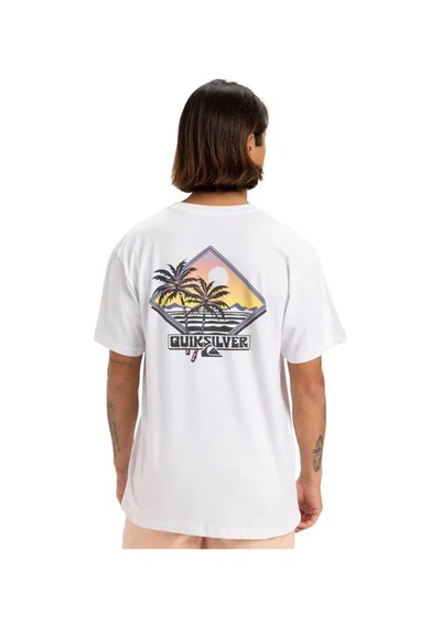 Quiksilver Palm Square Ss Beyaz Erkek Kısa Kol Gömlek 000000000102115209 Beyaz
