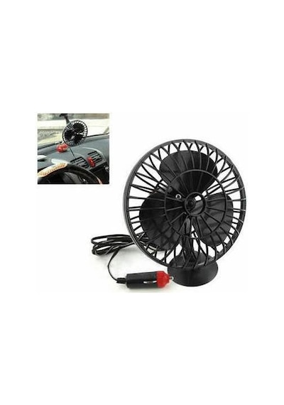 Araç Içi Vantuzlu 12V 5" Inc Oto Vantilatör Çakmaklık Tan Çalışan