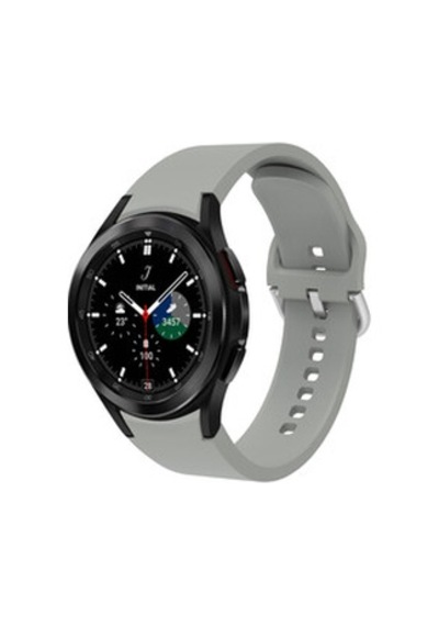 Samsung Galaxy Uyumlu Watch 4 Classic 46mm Krd-50 Silikon Kordon - Gri