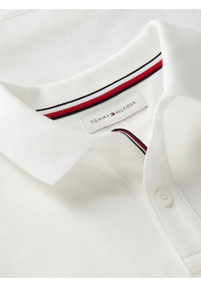 Tommy Hilfiger Erkek Çocuk Flag Beyaz Polo Yaka T-shirt-13114