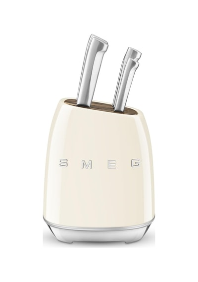 Smeg 50's Style Kbsf02 Krem Standlı Bıçak Seti Krem
