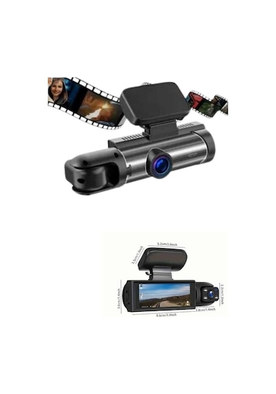 Araç İçi Full Hd Kamera Ön Ve Arka Kameralı Ekranlı Araç Kamerası 20606685