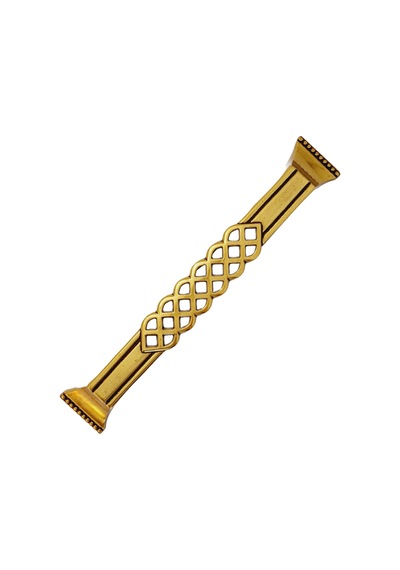 Metal Kulp Kristal Antiksarı 160mm - 5 Adet Sarı
