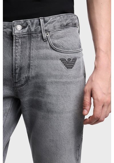 Emporio Armani Erkek Kot Pantolon Em000121 Af17860 M8002 Gri