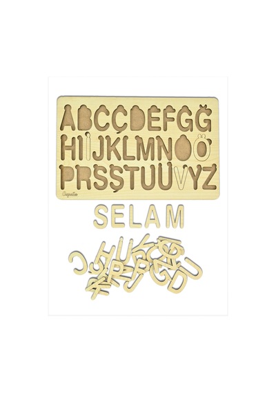 Alfabe Bultak Puzzle 3 Mm Akça