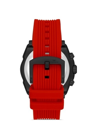 Ferro Fm31396d-zk Quartz Silikon Bordo Siyah Kadran 48 Mm Fonksiyonları Aktif Erkek Kol Saati