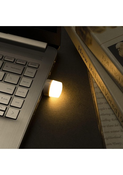 Xspring Mini Usb Led Işık Lambası, 6 Adet Usb Fişli Led Gece Lambası, Yatak Odası, Koridor, Kamp, Okuma, Uyku İçin Rgb Taşınabilir Ortam Lambası Sıcak Işık