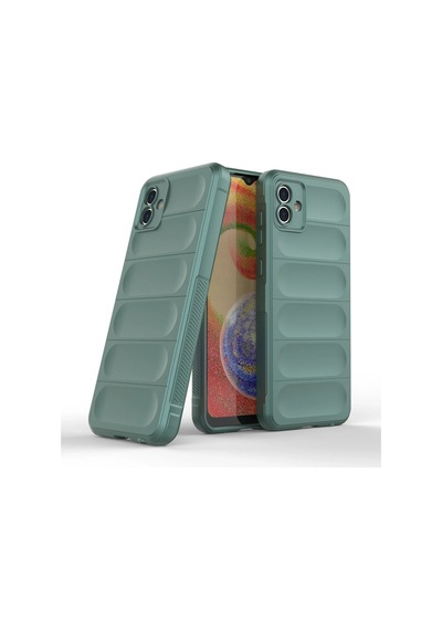 Newface Samsung Galaxy Uyumlu A04e Kılıf Optimum Silikon - Semeglbl - 14 Koyu Yeşil