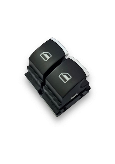 Seat İbiza 2013-17 Sol Ön Kapı Cam Düğmesi Çiftli Krom 5K3959857A