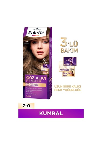 Palette Göz Alıcı Renkler 7 - 0 Kumral X 2 Adet