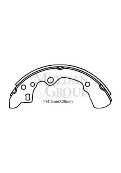 Mazda 626- Sd/hb- 89/91 Arka Fren Pabucu 114,3x30 Daıwa