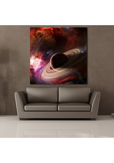 Gezegen Temalı Kanvas Tablo 100x100cm