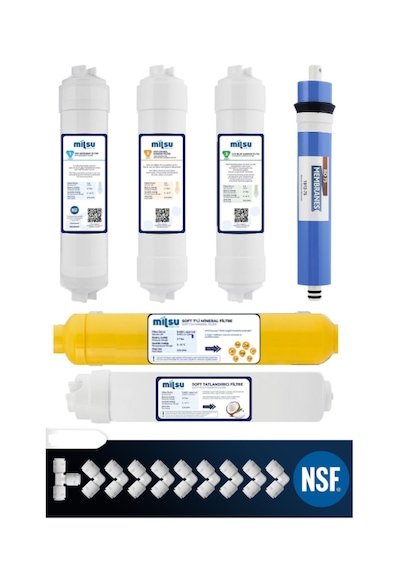 Milsu Kapalı Kasa Su Arıtma Cihazı Multi Mineralli 6Lı Filtre Set